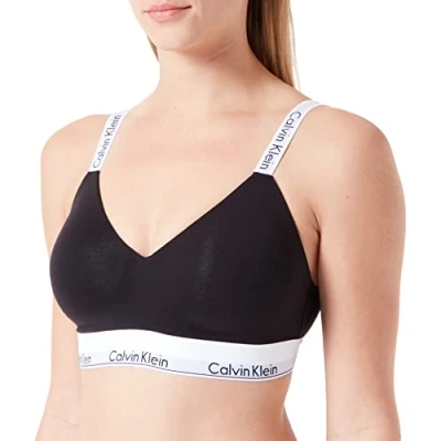 Abbildung von Calvin Klein Damen Lght Lined (Full Cup) 000QF7060E Bralette, Schwarz (Black), XS