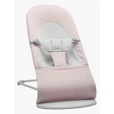 Abbildung von BabyBjörn Balance Soft Babywippe Gewebt Jersey Stoff, Hellrosa/Grau