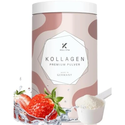 Abbildung von KOLL`ZYM© 100% Kollagen PULVER hochdosiert [600g] Das Original COLLAGEN Peptide Bioaktives KEIN Hydrolysat Geschmacksneutral Made in Germany