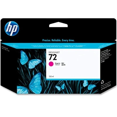 Abbildung von HP 72 Magenta 130 ml Original Druckerpatrone (C9372A) mit originaler Tinte für T2300 eMFP, T1300, T1200, T1120, T1100, T1100 MFP, T795, T790, T770, T620, T610 &amp; T600 Großformatdrucker