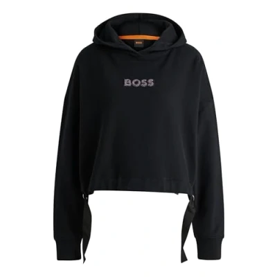 Abbildung von BOSS Stonebadge Sweatshirt, Damen, Größe: Large, Black
