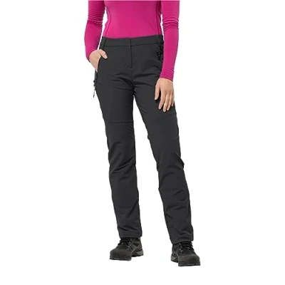 Abbildung von Jack Wolfskin Damen GLASTAL Winter Pants W Wanderhose, Black, 34