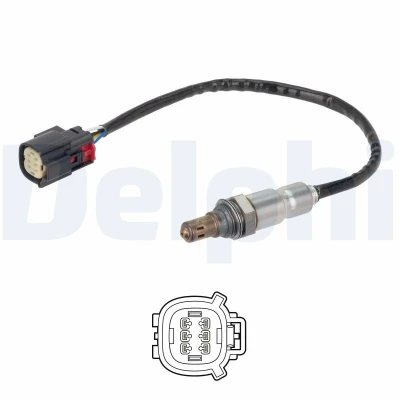 Abbildung von DELPHI ES21414 12B1 Lambdasonde Breitband Lambda Sonde, beheizt FORD: FOCUS 3, Mk3 Box Body / Estate, 3 Turnier