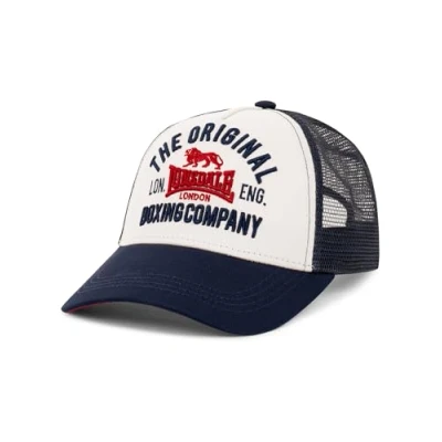 Abbildung von Lonsdale Larne Cap, Herren, Größe: One Size, Ecru dark red navy