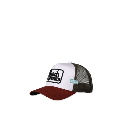 Abbildung von Coastal Beach Freaks (White/Wine) Trucker Cap Meshcap Kappe Mütze Cappy Caps