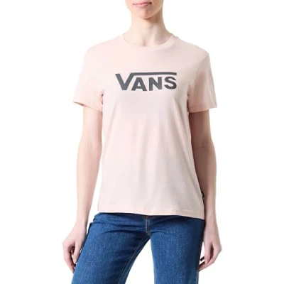 Abbildung von Vans Damen Drop V Ss Crew b T Shirt, Orange, Large