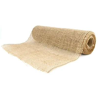 Abbildung von D.RECT Juteband Natur Braun Rolle 30x500cm 30cm Breit Jute Geschenkband Vintage Dekoband Hochzeit Jutestoff für Floristik und Dekoration