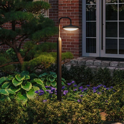 Abbildung von Paulmann LED Pollerleuchte »Nostro IP44 rund 1.135mm 3000K 10W 900lm 230V Anthrazit Aluminium«, 1 flammig, seewasserresistent
