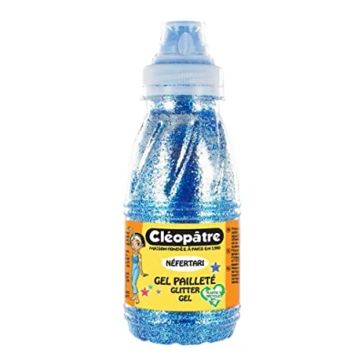 Abbildung von Kleopatra Gel mit Pailletten 24 x 13 16 cm blau
