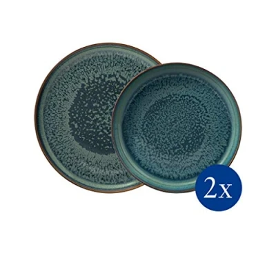 Abbildung von Like. by Villeroy &amp; Boch Crafted Breeze Teller Set, 4 TLG., für 2 Personen, grün