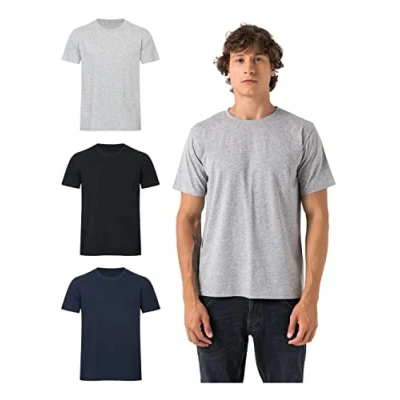 Abbildung von Burnell &amp; Son Tshirt Herren 3er Pack aus 100% Baumwolle Regular Fit Basic Männer T Shirt Set (S 5XL) Mix2 XXL