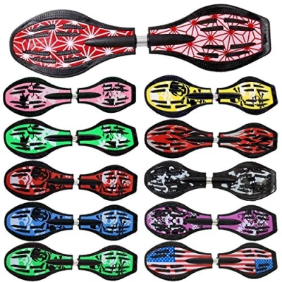 Abbildung von FunTomia Waveboard Original ABEC9 Kugellager inkl. Tasche (Verschiedene Farbdesigns) (Rot Weiß)