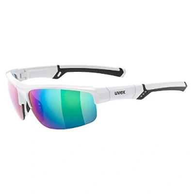 Abbildung von uvex sportstyle 226 Sportbrille für Damen und Herren starker Schutz vor Sonnenstrahlung druckfreier Sitz &amp; perfekter Halt white/green one size