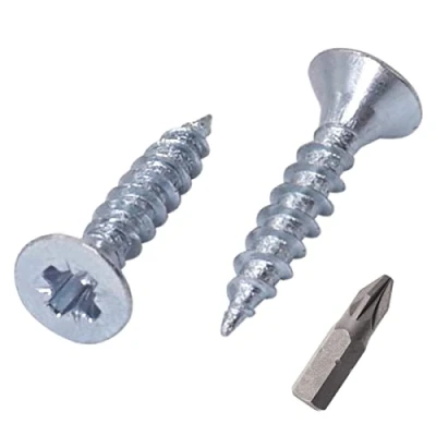 Abbildung von SKIR&#039;CO (100 Stück) Verzinkter Stahl 2,5 x 12 mm Silberholzschrauben, Pozidriv Senkkopf, Spanplattenschrauben, PZ Vollgewinde (100, mm)