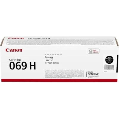 Abbildung von Canon 069H Hohe Ergiebigkeit Schwarz original Box Tonerpatrone für i SENSYS LBP673Cdw, LBP673dw, MF752Cdw, MF754Cdw