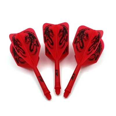Abbildung von CUESOUL ROST Personalisierte integrierte Dartpfeile Schäfte und Darts Flights Medium, 3er Set Drachen Pattern (CSAK 5JL4)