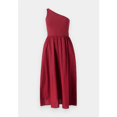 Abbildung von ONLY Onliris LIFE ONE Shoulder Dress Freizeitkleid, Damen, Größe: Medium, Ruby wine