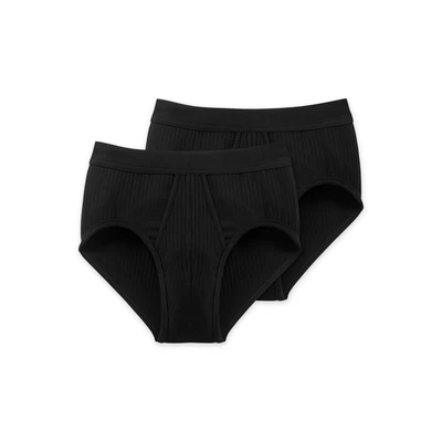 Abbildung von Schiesser Herren 2 Pack Authentic Slip, Schwarz_105984, XXL EU