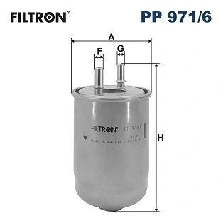 Abbildung von FILTRON PP 971/6 Kraftstofffilter Leitungsfilter 10 RENAULT: MEGANE 3 Grandtour, SCENIC 3,
