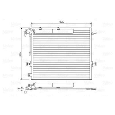 Abbildung von VALEO 814025 Klimakondensator ohne Trockner Aluminium 542 MERCEDES BENZ: ML Class