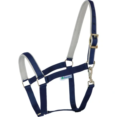 Abbildung von Bucas Halfter Dublin Navy/Silber Vollblut