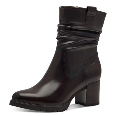 Abbildung von Tamaris Damen Absatzstiefelette Blockabsatz bequem; MOCCA, EU 40