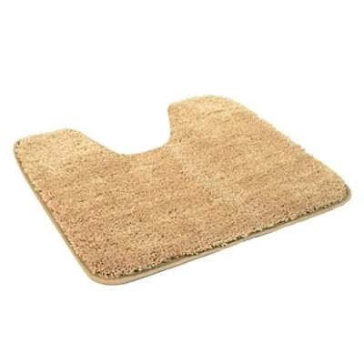 Abbildung von Kinzler J 10002/35 Hellbraun Badematte, Mikrofaser, 50x55 cm mit Ausschnitt