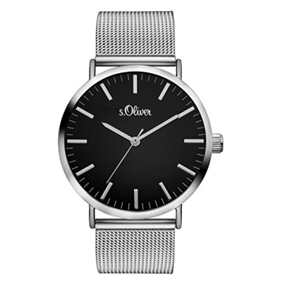 Abbildung von S.Oliver Damen Armbanduhr SO 3325 MQ, Silber Schwarz