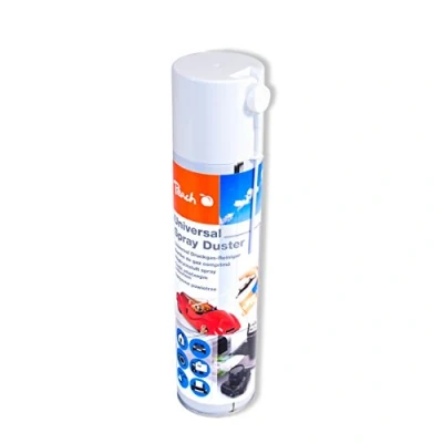 Abbildung von Peach Universal Druckluftreiniger 400 ml, 1 Stück Präzise, dank Sprühkopfverlängerung ideal für die Reinigung im Haushalt und Büro auch empfindliche Geräte H Fckw/ Fckw frei PA100