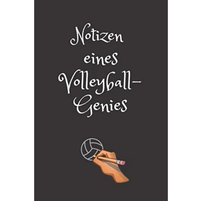 Abbildung von Notizen eines Volleyball Genies: Notizbuch Design für Eintragen von Notizen, Terminen, Aufgaben und Ideen (ca.) ... 120 Seiten Geschenk Genie