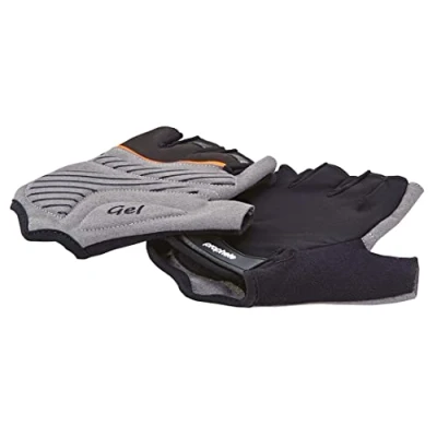 Abbildung von Prophete Fahrrad Handschuhe, für Damen und Herren, Halbfinger mit Geleinlage, Größe L/XL, Farbe schwarz