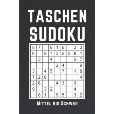 Abbildung von Taschen Sudoku Mittel bis Schwer: 120 Rätsel für Erwachsene kleine Geschenke männer frauen Rentner zu weihnachten