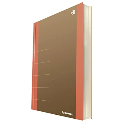 Abbildung von DONAU LIFE 1370001FSC 12 Notizbuch/ Notizblock kariert mit Organiser 80 Seiten, Softcover, OrangeFür Büro, Schule und Zuhause als Tagebuch, Bullet Journal, Schreibheft Stilvolles design die FSC®