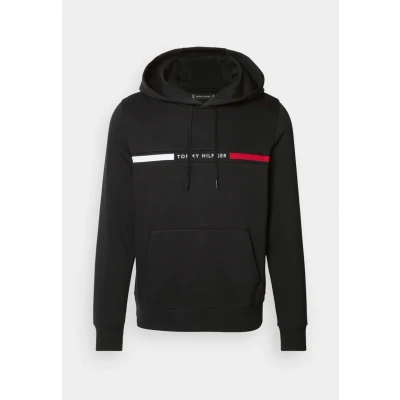 Abbildung von Tommy Hilfiger Chest Insert Hoody Kapuzenpullover, Herren, Größe: XS, Black