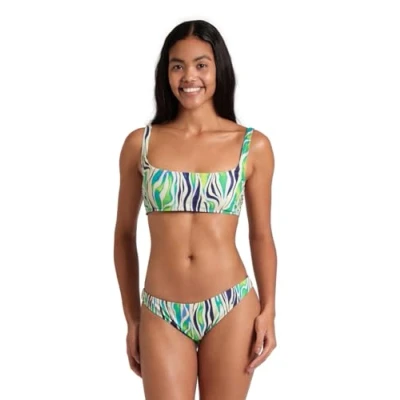 Abbildung von Arena Damen Women&#039;s Water Print Bralette Bikini, Zebra, L EU