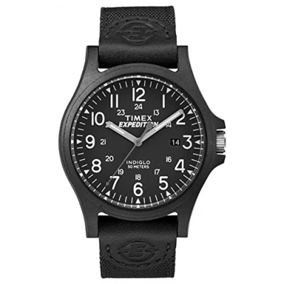 Abbildung von Timex Herren Expedition Analoganzeige Analog Quarz Schwarze Uhr TW4B08100
