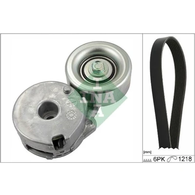 Abbildung von INA 529 0225 10 Keilrippenriemensatz Generatorfreilauf prüfen und ggf. erneuern RENAULT: SCENIC 3, CLIO LAGUNA 3