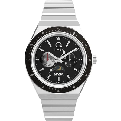 Abbildung von Timex Q Vintage Inspired NASA Chronograph, Herren, Größe: One Size, Metal tone