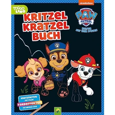 Abbildung von PAW Patrol Kritzel Kratzel Buch für Kinder ab 4 Jahren: Auskratzmotive mit tollen Farbeffekten. Kratzbuch Bambus Stick