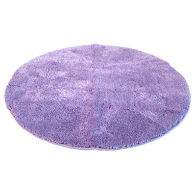 Abbildung von Kinzler J 10001/22 Flieder Badematte, Mikrofaser, 90 cm rund