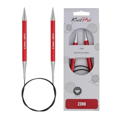 Abbildung von KnitPro K47137 Rundstricknadel, Aluminium, rot, 80cm / 9mm