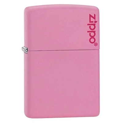 Abbildung von Zippo 60001206 Logo Feuerzeug, Messing, Pink Matte
