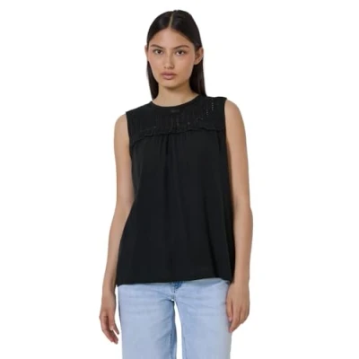 Abbildung von Street One Studio TOP MIT Meshdetail Bluse, Damen, Größe: 44, Schwarz