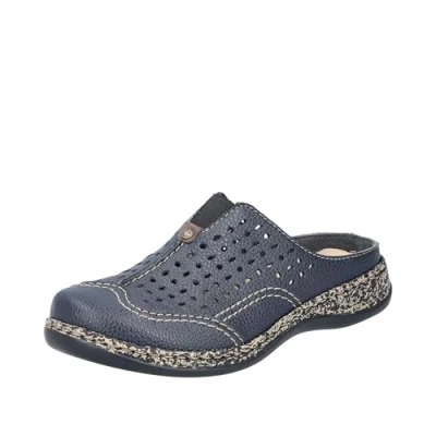 Abbildung von Rieker Damen 46395 Clogs, Blau, 42 EU
