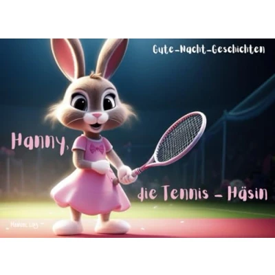 Abbildung von Gute Nacht Geschichten Hanny die Tennis Häsin: zum Einschlafen für Kinder
