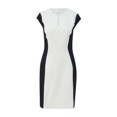 Abbildung von s.Oliver Black Label Etuikleid Lyocellmix Freizeitkleid, Damen, Größe: 34, Ecru
