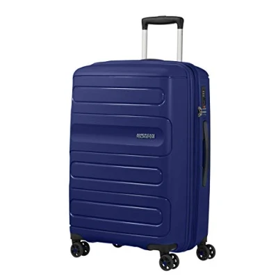 Abbildung von American Tourister Sunside Spinner M Erweiterbar Koffer, 67.5 cm, 72.5/83.5 L, Blau (Dark Navy)