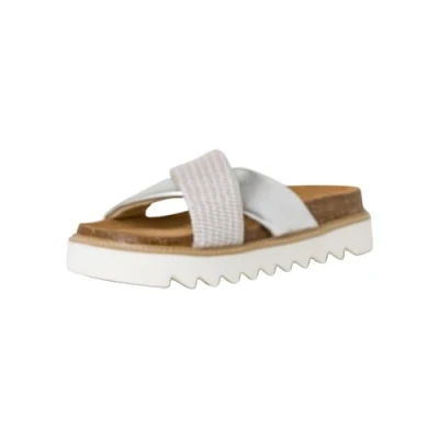 Abbildung von Tamaris Pantolette flach, Damen, Größe: 40, Silver comb Schuhe