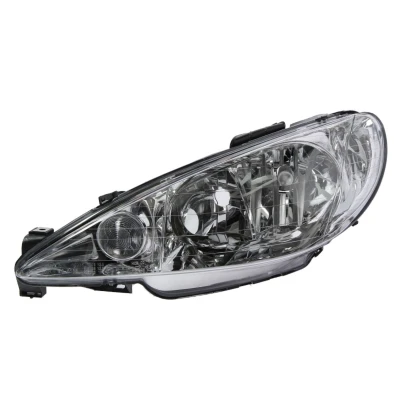 Abbildung von TYC 20 6156 05 2 Scheinwerfer links H7/H7 für Rechtsverkehr ohne Elektromotor PEUGEOT: 206 Hatchback