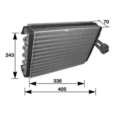 Abbildung von MAHLE ORIGINAL AE 36 000S Verdampfer ohne Expansionsventil